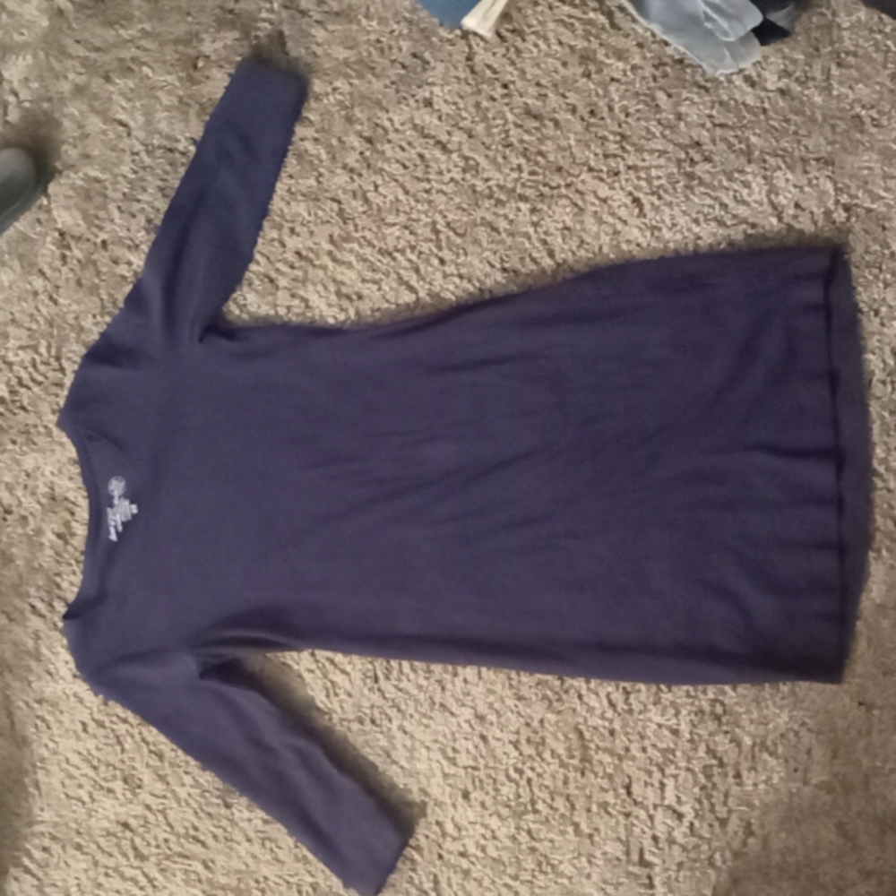 H&M dress color dark blue size just says tight fit